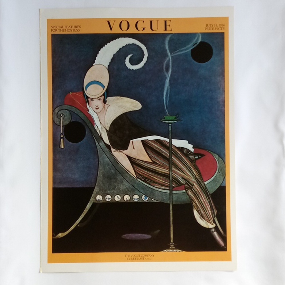 VINTAGE VOGUE PRINT  SPECIAL FEATURES FOR THE HOSTESS JULY 15 1914